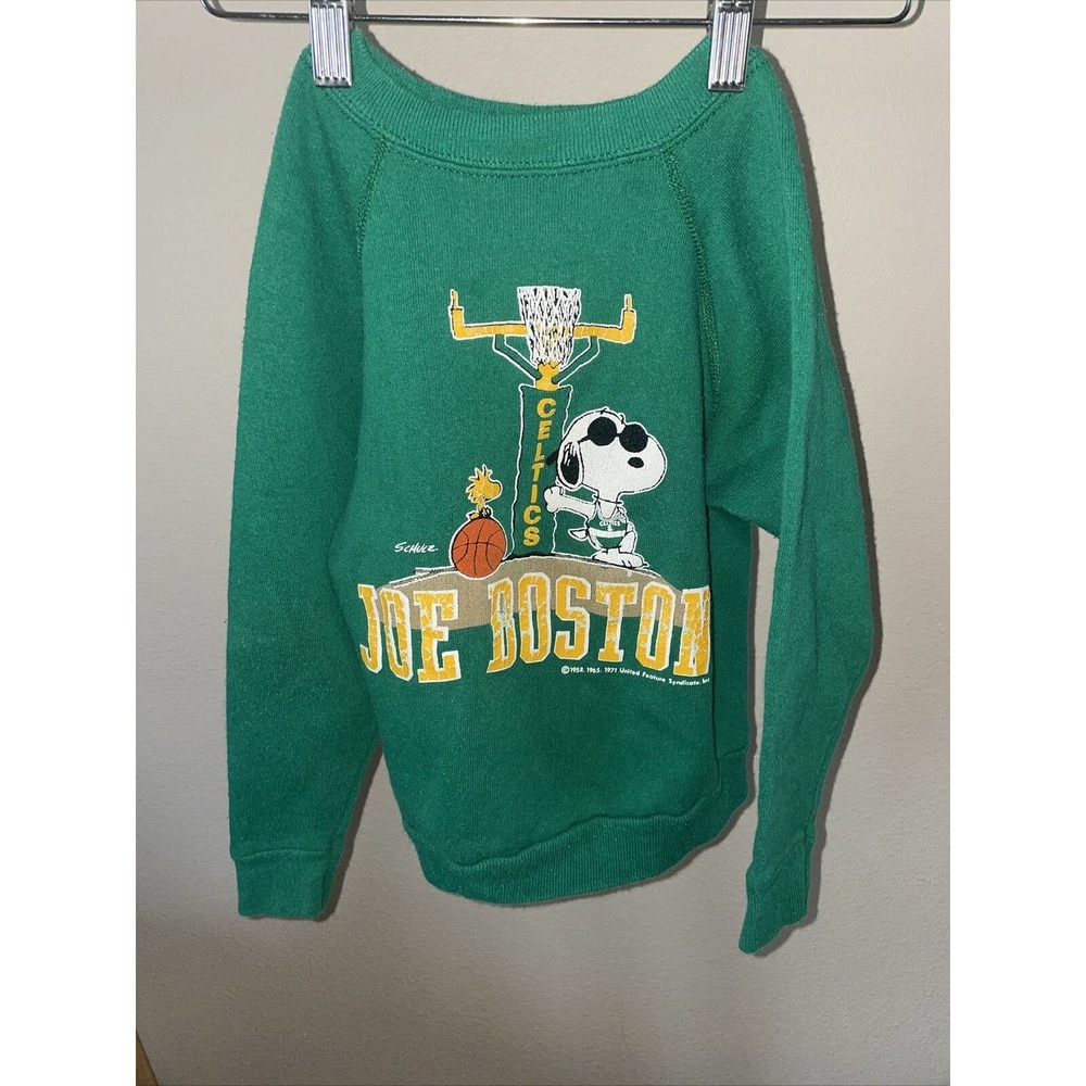 Vintage Joe Boston Celtics Kids Crewneck Sweatshirt Size Small 6